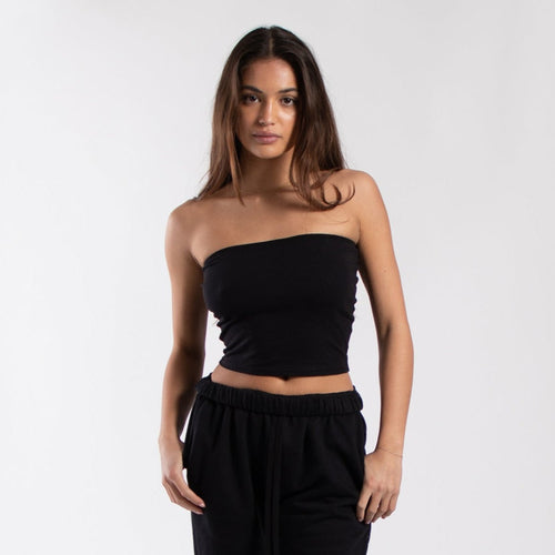 0894 - Women's Cropped Strapless Tube Top-0