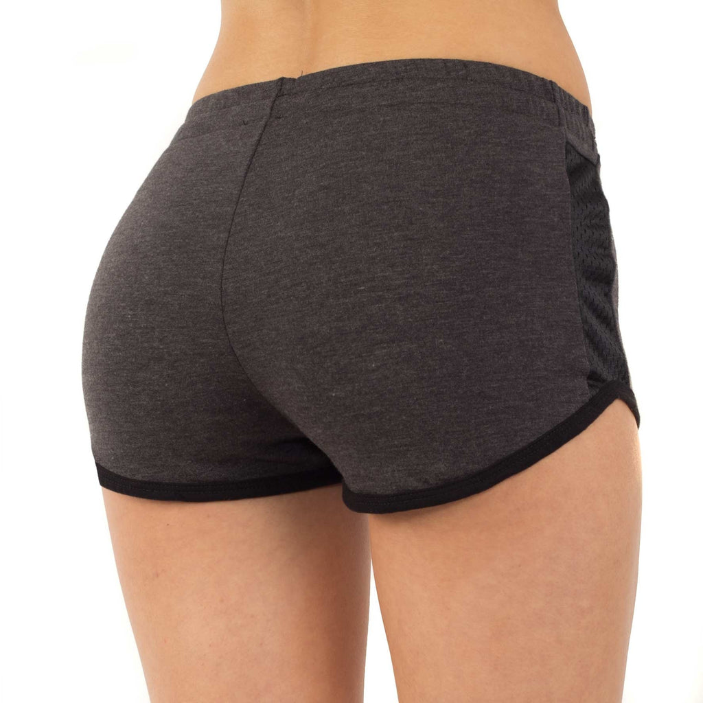 2008 - Women's Contrast Mesh Detail Shorts-5